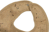 Meyco Bib With Press Stud 2-pack Rib Mini Spot - Toffee Melange - Mari Kali Stores Cyprus
